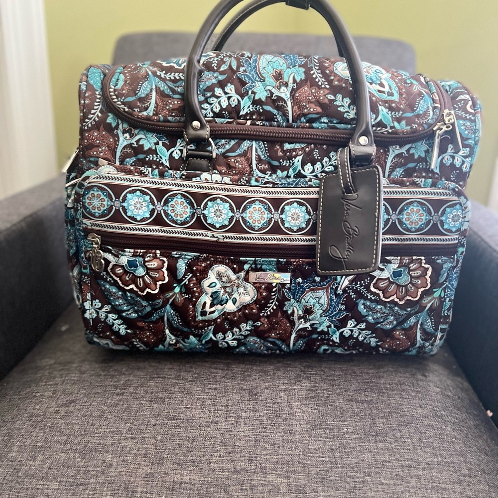 Vera Bradley Soft-side Rolling work Bag